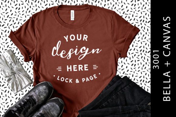 Download Free Rust Bella Canvas 3001 T Shirt Mockup Graphic By Lockandpage Creative Fabrica In 2020 Shirt Mockup Tshirt Mockup Design Mockup Free PSD Mockup Template