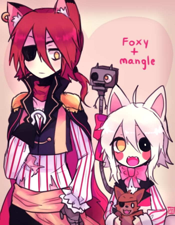 Foxy x mangle anime