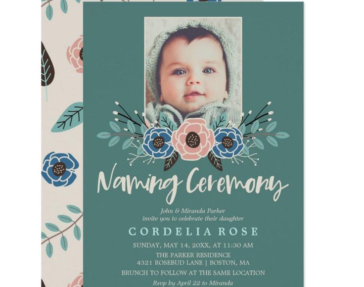cradle ceremony invitations