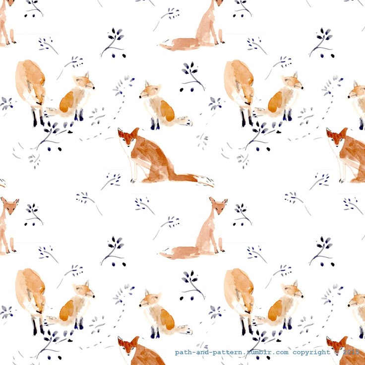 Watercolor Fox Pattern | 120 best patterns images on pinterest graphic patterns Watercolor Fox Pattern | 120 best patterns images on pinterest graphic patterns