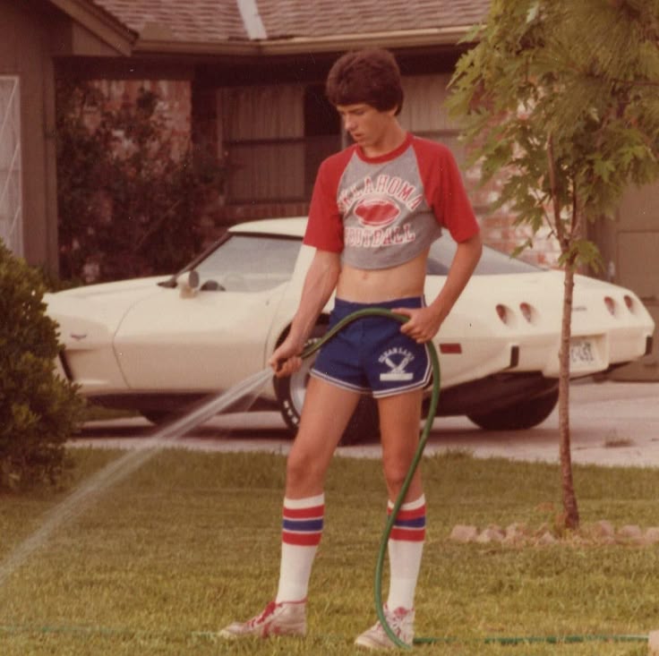 Long hair daddy shaved shorts