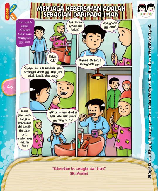 Komik Hadits Kebersihan Sebagian Dari Iman Komik Anak Komik Lucu