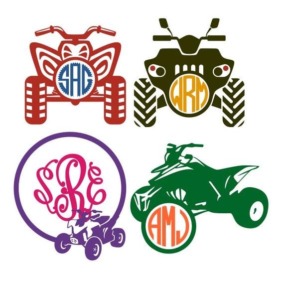 Download All Terrain Vehicle Monogram Frame Cuttable Design Png Dxf Svg Eps File For Silhouette Cameo And Cricut In 2021 Monogram Frame Cricut Monogram Cricut Projects Vinyl
