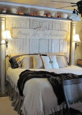 Best 25 Old Door Headboards Ideas On Pinterest Headboard That We Made Using Old Salvaged Doors And Porch Columns I Want This For My
