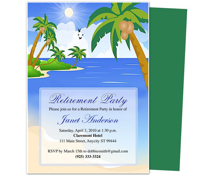 microsoft party invitation template