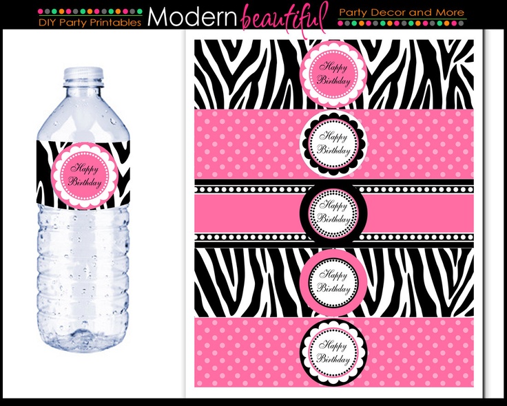 41 best Bottle label images on Pinterest Birthdays, Happy b day - water bottle label template 41 best Bottle label images on Pinterest Birthdays, Happy b day - water bottle label template
