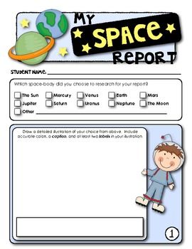 my space report research template for primary students my tpt