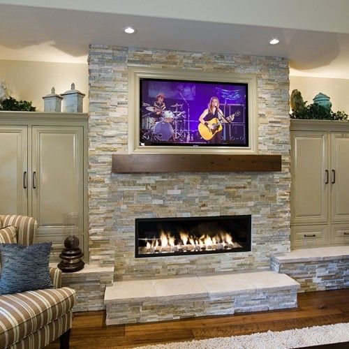 Best 25+ Fireplace tv wall ideas on Pinterest | Tv on wall ideas living room Fireplace accent walls and Electric fireplaces