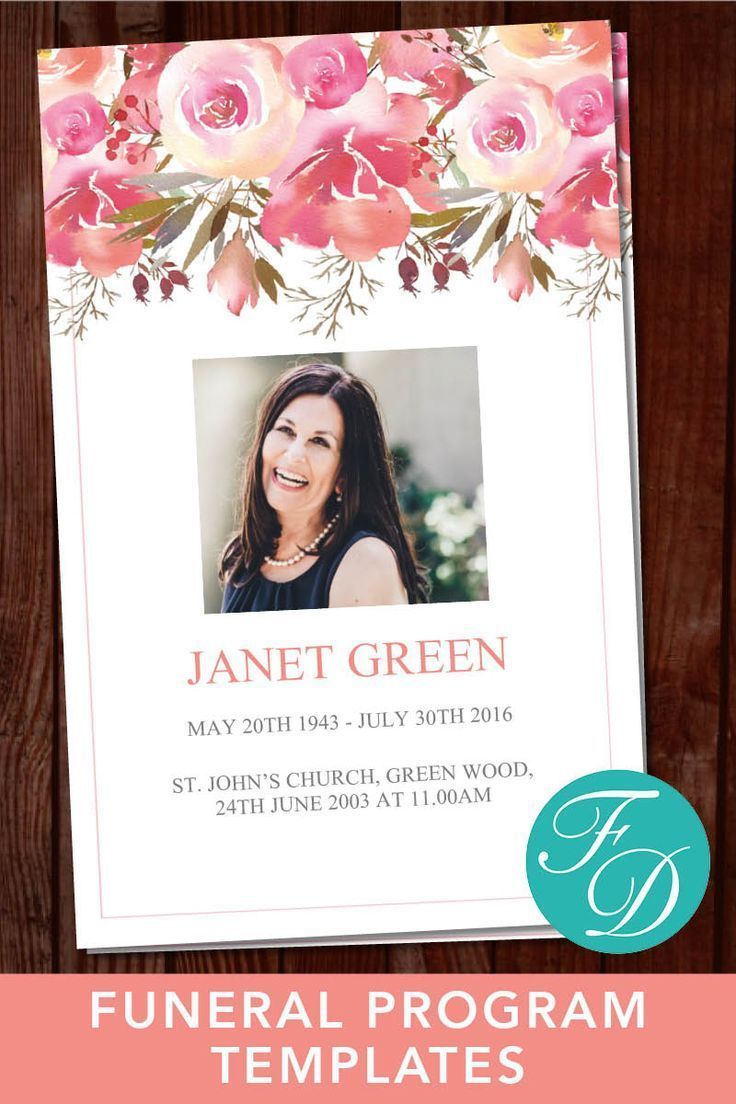 printable funeral program template celebration of life obituary printable funeral programs