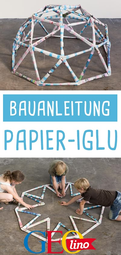 Einen #Iglu bauen ohne sich kalte Hände zu holen? Mit dieser #Bastelanleitung f...