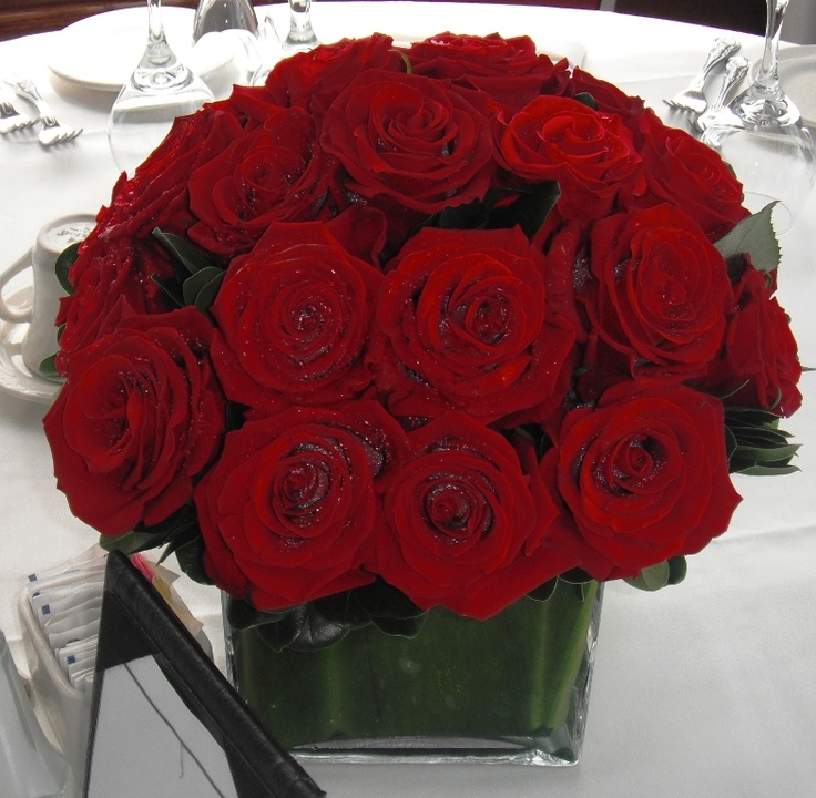 Red Roses Table Decorations Red Roses Table Decorations