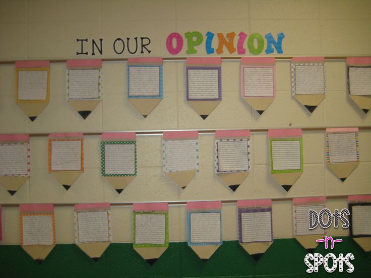 writing bulletin board idea black