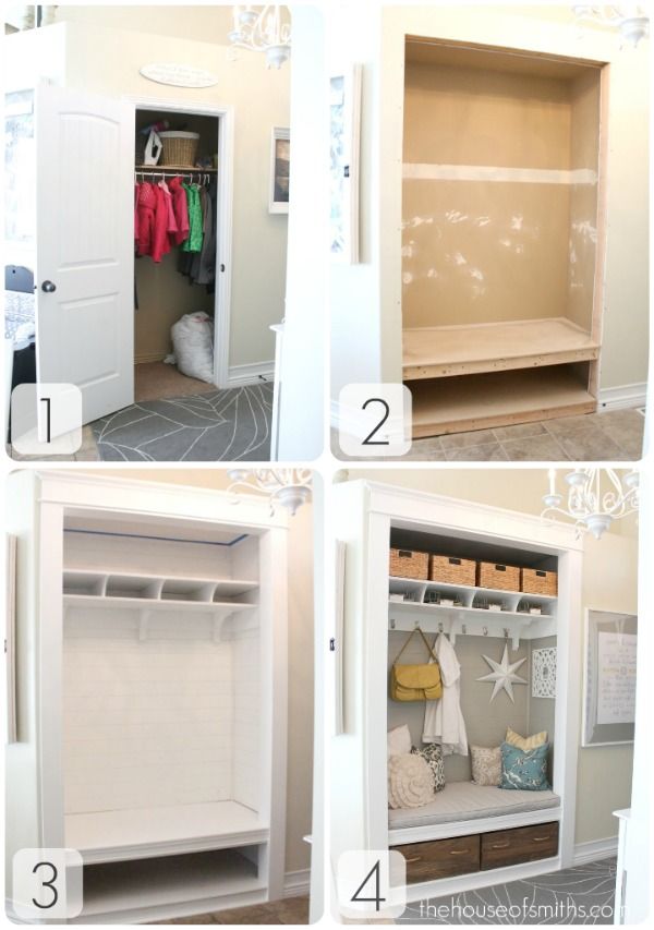 Closet Organizer Ideas Pinterest Part - 15: How To Turn A Small Hall Closet Into A Cute Entry Nook # Pin++ For Pinterest