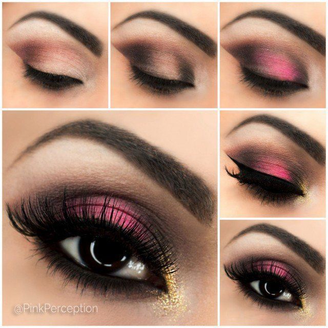 Breathtaking Pink Smoky Eye Makeup via Styles Weekly #Eye_Makeup