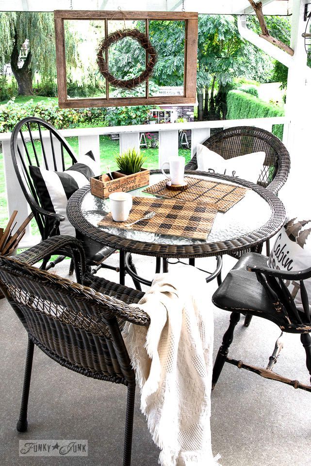 Outdoor Table And Chairs Patio Set Decked Out With Stenciled Buffalo Check Plaid Shirt Pl Tables Funky Home Decor Furniture Sets - Funky Patio Sets Outdoor Table And Chairs Patio Set Decked Out With Stenciled Buffalo Check Plaid Shirt Pl Tables Funky Home Decor Furniture Sets - Funky Patio Sets