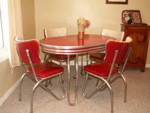Retro Kitchen Table And Chair Set Dinette Dining Vintage Retro Kitchen Table And Chair Set Dinette Dining Vintage Chrome Formica Urban Pinterest Tables