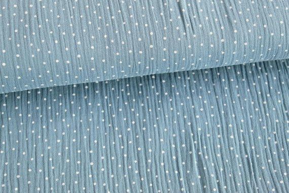 100% Pur Coton Polka Dot Denim Tissu extra large 145 cm 100% Pur Coton Polka Dot Denim Tissu extra large 145 cm