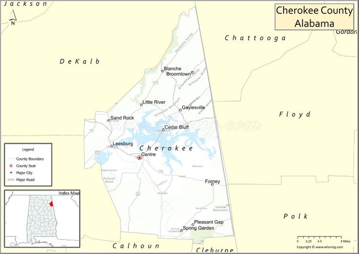 Map of Cherokee County Alabama - D5798d1250e4a37761888696c9a22572