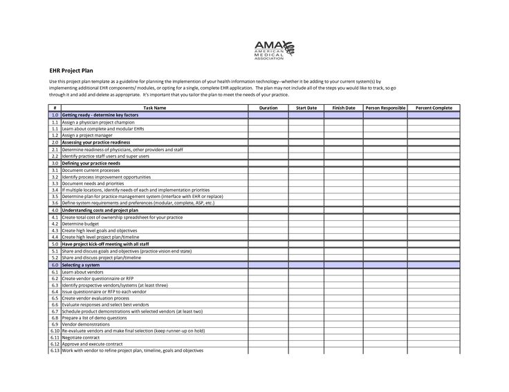 sample project plan template EHR Project Plan Template Self - project plan templates word sample project plan template EHR Project Plan Template Self - project plan templates word