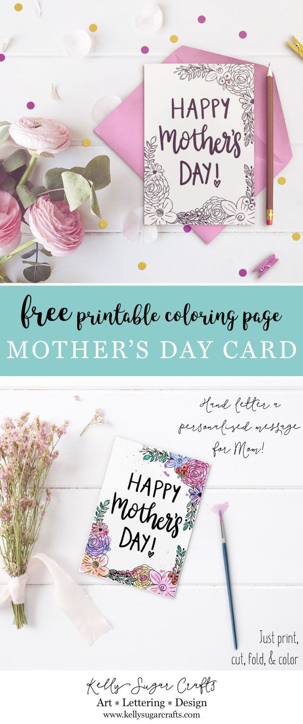 No cost Floral Printable Moms Working day Coloring Web page Card graphic about Free Printable Cards for All Occasions referred to as No cost Floral Printable Moms Working day Coloring Webpage Card