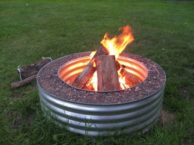 10 best Galvanized Fire Pit Ring images on Pinterest Fire pit ring