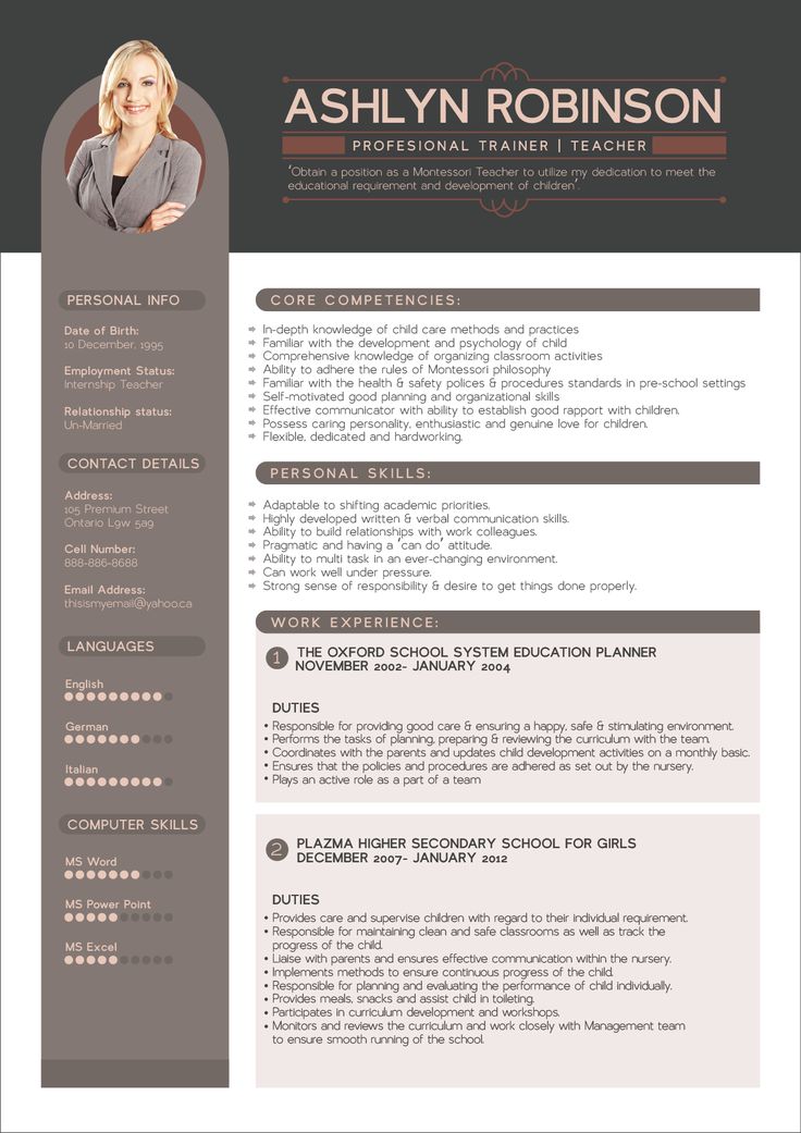 good resume design