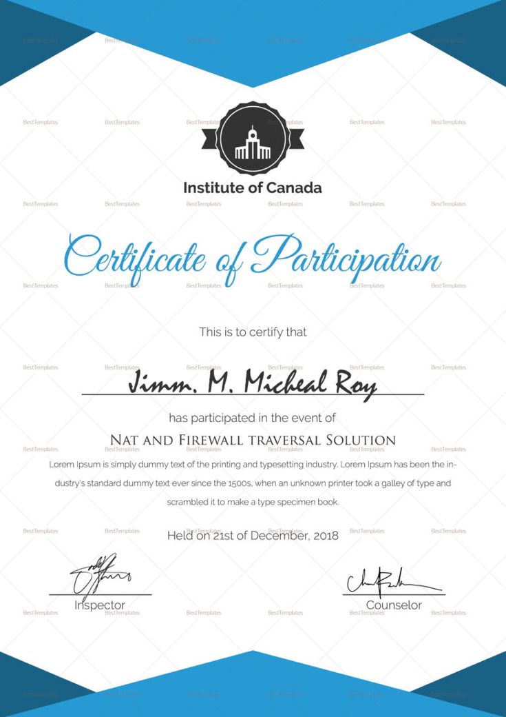 sample certificate of participation template in 2020 with template for certificate of participation in workshop