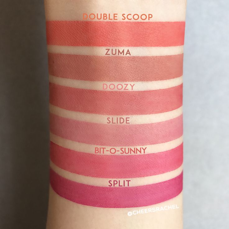 swatches of the colourpop cosmetics ultra blotted in swatches of the colourpop cosmetics ultra blotted in