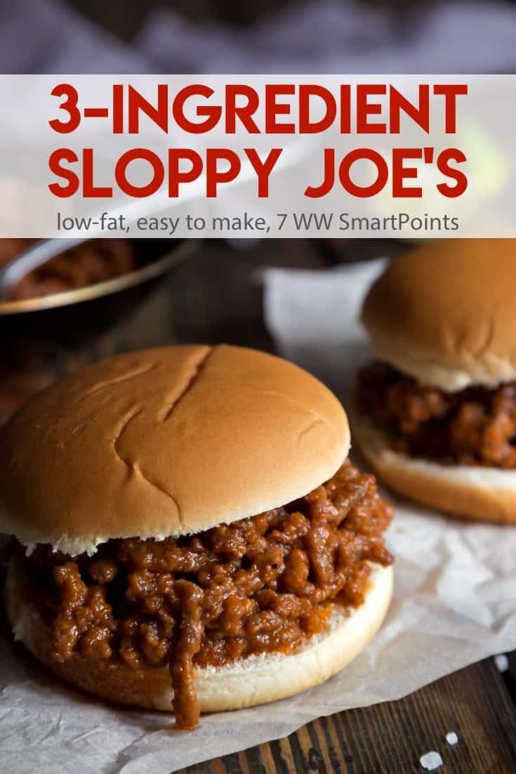 Simple 3-Ingredient Sloppy Joe's | Recipe | Food recipes, Sloppy joes