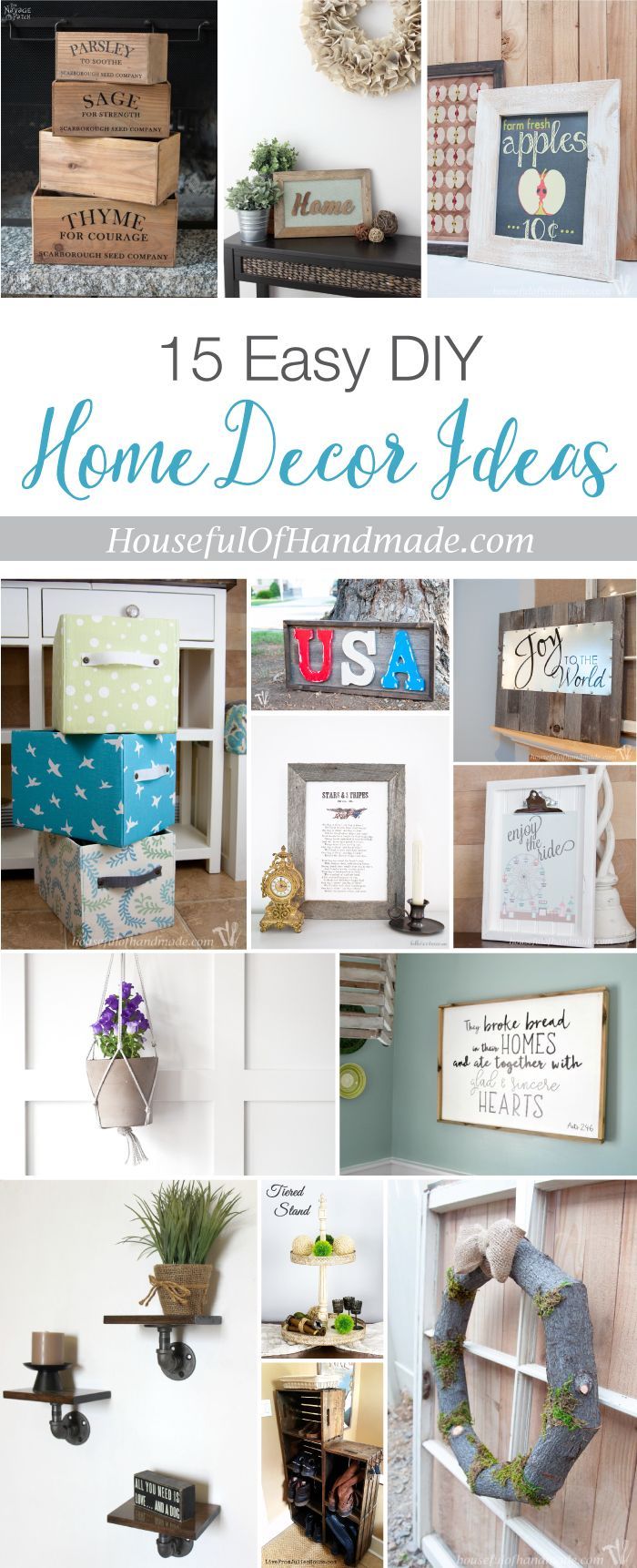 15 Easy DIY Home Decor Ideas 15 Easy DIY Home Decor Ideas