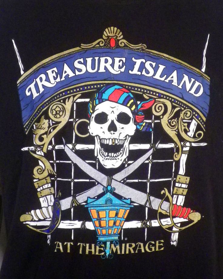 vtg 80s 90s rare Treasure Island at the Mirage TShirt