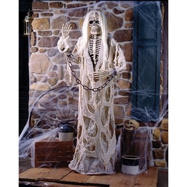 6ft gruesome greeter shackled skeleton halloween prop b515 at amazon 6295 on sale scary halloween propshalloween