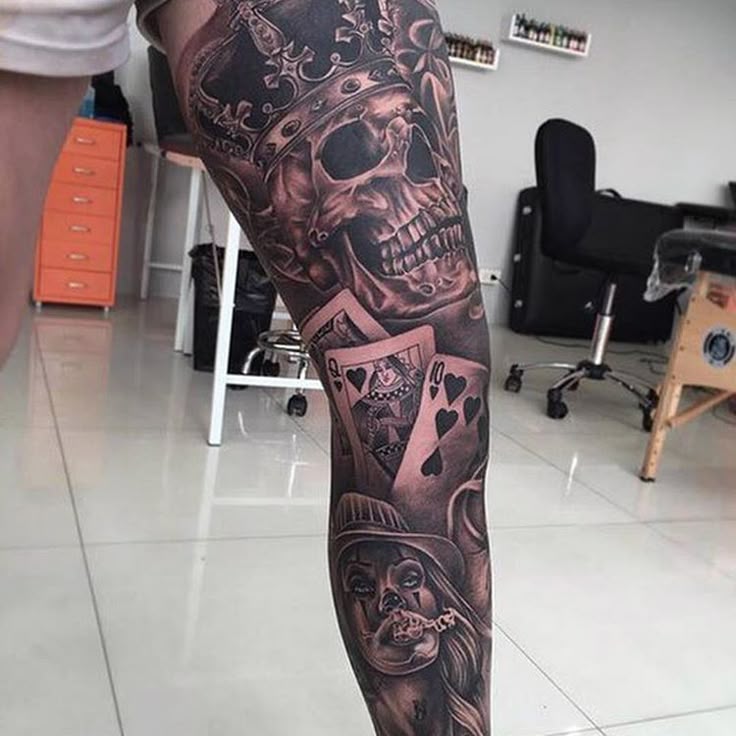 Poker tattoo shop