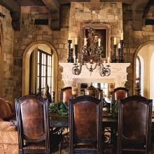 Rustic And Yet Sophisticated Spanish Colonial Retreat The Living Rooms Two Way Fireplace Boasts Rustic And Yet Sophisticated Spanish Colonial Retreat The Living Rooms Two Way Fireplace Boasts