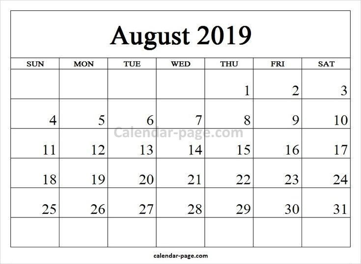 printable 2019 calendar august blank template excel excel monthly calendar template