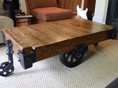 We Bought A Similar Refinished Old Lineberry Factory Cart To Use As We Bought A Similar Refinished Old Lineberry Factory Cart To Use As Coffee Table Love It Things I Have In Or Made For My Home 2018