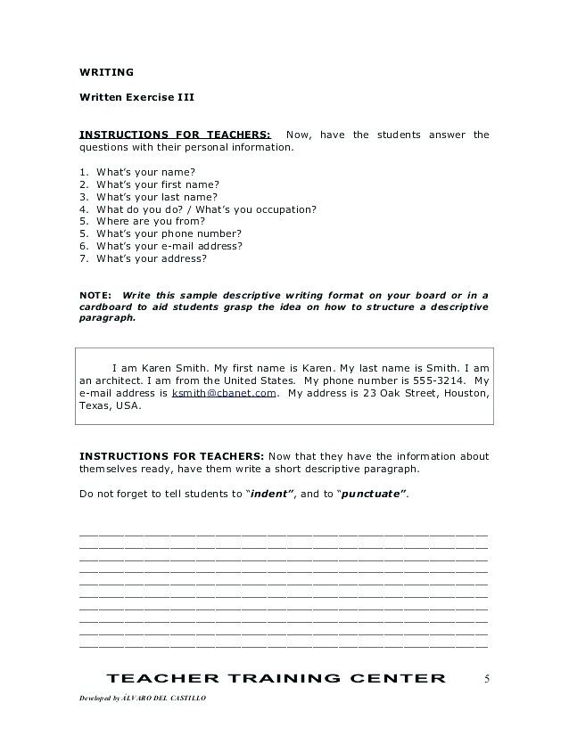 writing process worksheets descriptive in 2021 paragraph