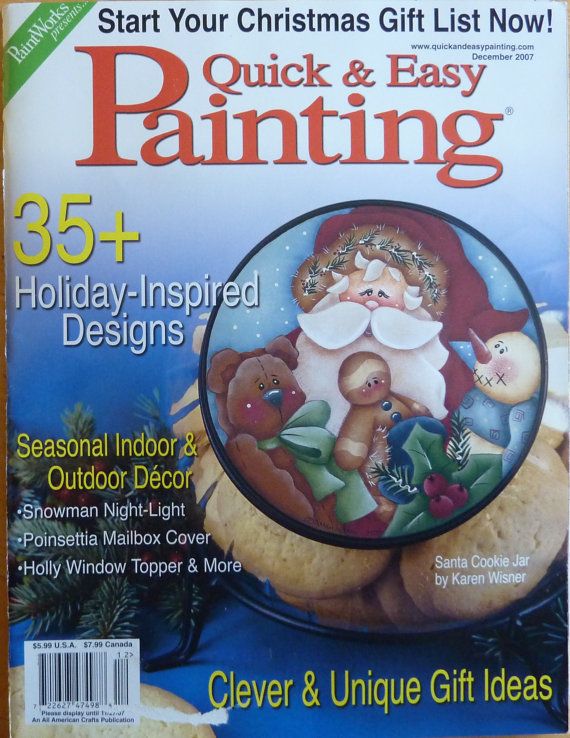 Quick Easy Painting Magazine December 2007 Orted Christmas Quick Easy Painting Magazine December 2007 Orted Christmas Tole Patterns Ideas C M P Pinterest Y Painted