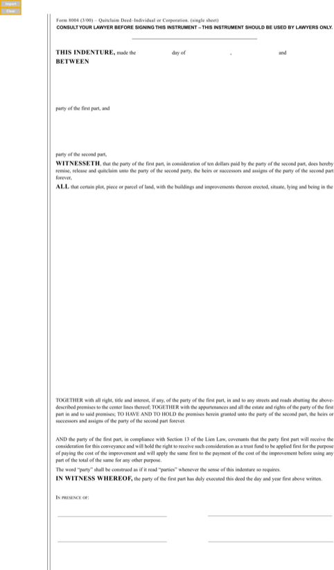 quick deed form new york quitclaim deed form best quitclaim deed quick deed form