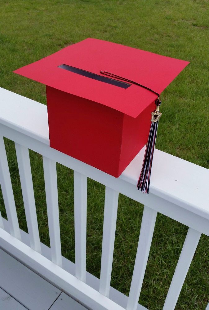 graduation cap card holder box graduation party high