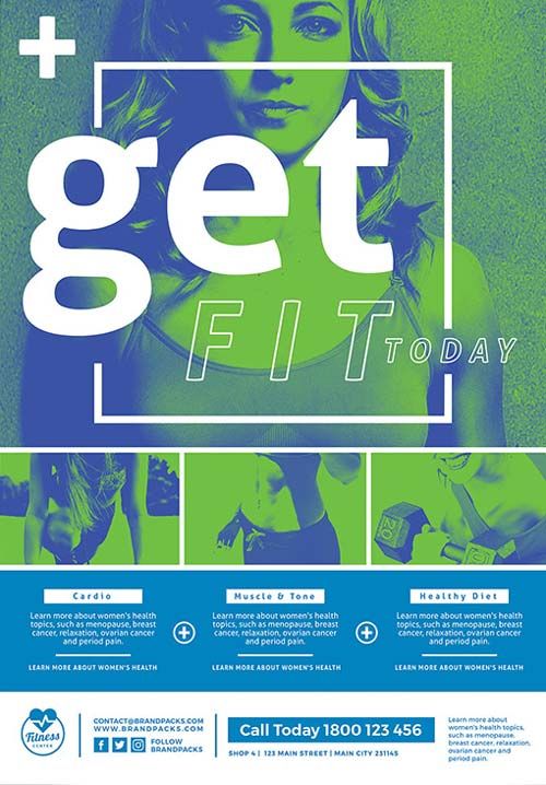 free fitness poster and flyer template gym pinterest flyer