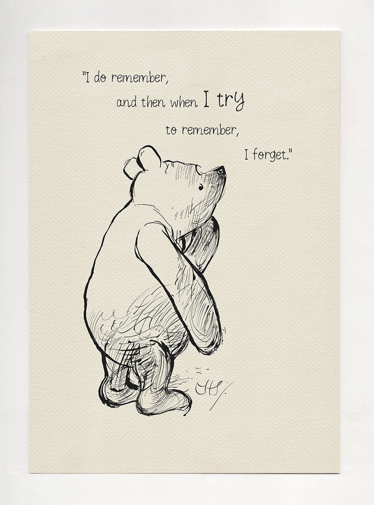 I do remember and then when I try to remember, I forget ...