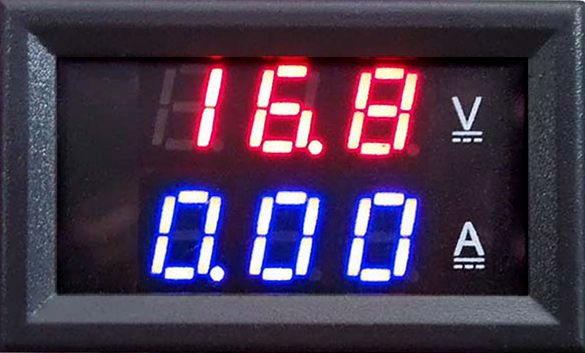 DC 100 V 10A Woltomierz Amperomierz Niebieski + Czerwona ...