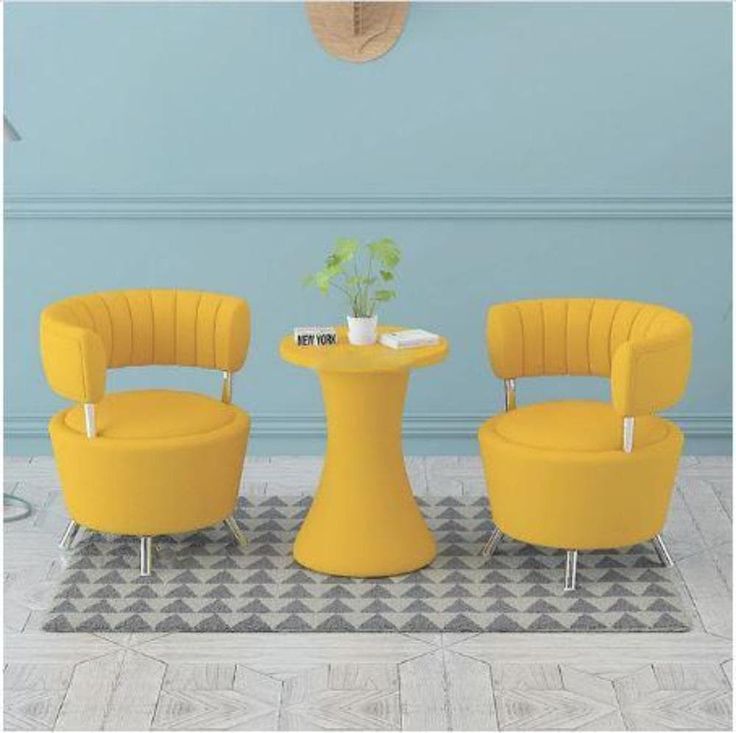 Yellow dressing table chair sales
