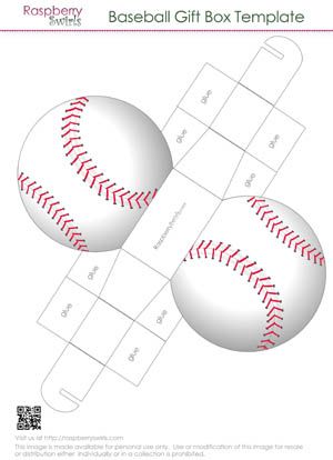 baseball gift box template printables pinterest box gifts and