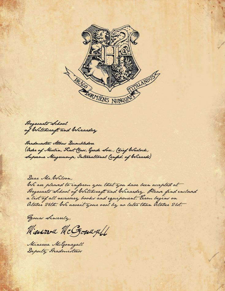 The 25+ best Hogwarts letter template ideas on Pinterest - formal acceptance letter The 25+ best Hogwarts letter template ideas on Pinterest - formal acceptance letter