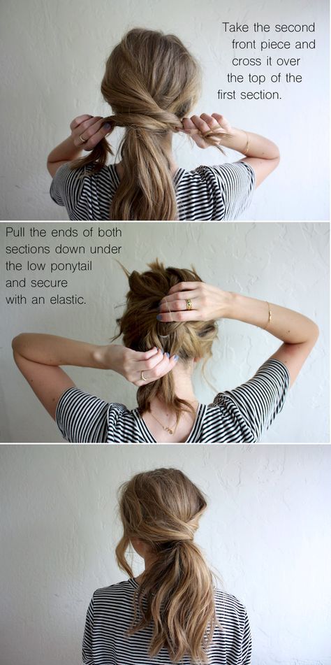hair tutorial: messy crossover pony (truelane)