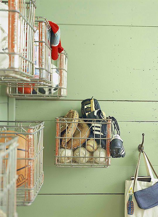 Wire Baskets On Pegboard Flea Market Storage Ideas Wire Baskets On Pegboard Flea Market Storage Ideas