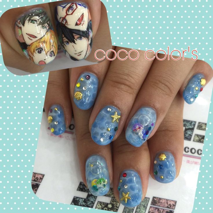 Best 25+ Anime Nails Ideas On Pinterest Sailor Moon Nails Anime nail art Free! Haruka Nanase Rei Ryugazaki Nagisa Hazuki MakotoTachibana - Best 25+ Anime Nails Ideas On Pinterest Sailor Moon Nails