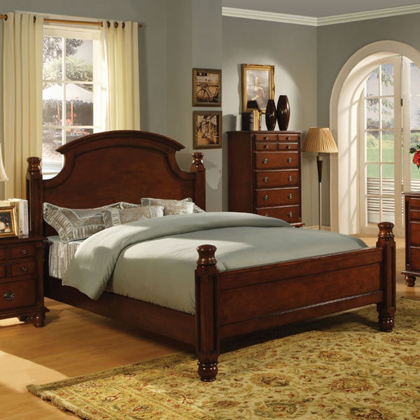 Pin On Master Bedroom Pin On Master Bedroom, Cherry Wood King Size Bed Frame With Headboard